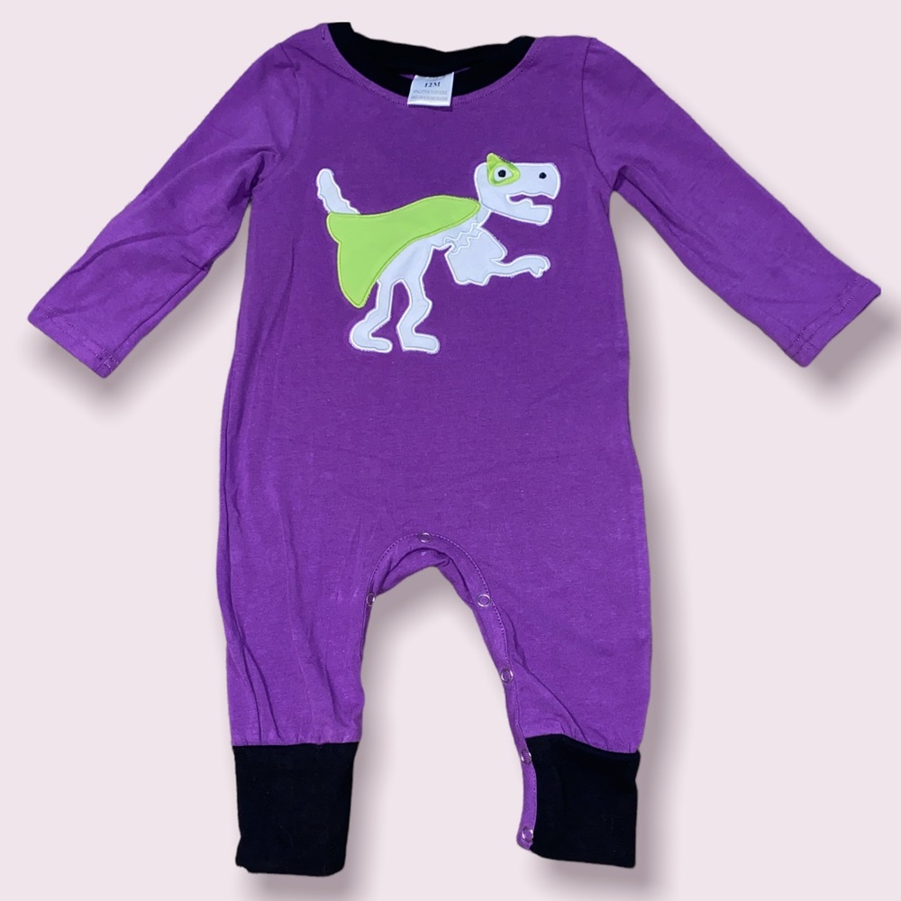 12m Halloween Dinosaur Footie